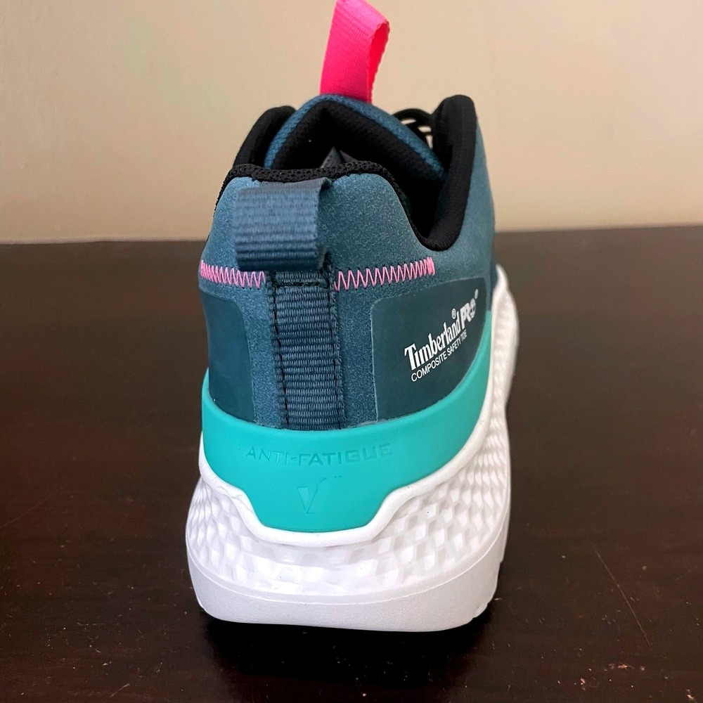 Timberland PRO Drivetrain Women Teal Pink Composite Safety Toe Work Shoes NEW‎ - Picture 6 of 7